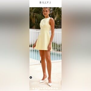 Chic Yellow Mini Dress